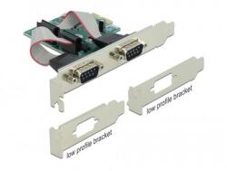 Delock PCI-E Bővítőkártya 2x Soros RS-232 port (90007)