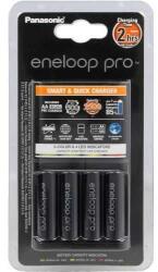 Panasonic Eneloop Pro BQ-CC55E gyorstöltő + 4db AA 2500mAh Pro akkumulátor