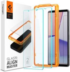 Spigen ALM FC képernyővédő üveg 2db (2.5D, ujjlenyomatmentes, extra karcálló, 9H, ultravékony, színkiemelés) ÁTLÁTSZÓ (AGL06430)