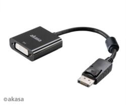 Akasa Displayport - DVI adapter - 20cm - AK-CBDP15-20BK (BVC2-AK-CBDP15-20BK)