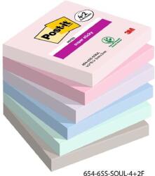 Post-it Super Sticky Soulful 76x76mm 90lapos 4+2db vegyes jegyzettömb (7100259203) - bevachip