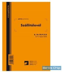 Belföldi B. 10-70/V/3/S A5 25x3lapos szállítólevél tömb (B.10-70/V/3/S)