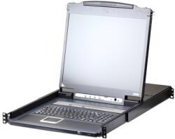 ATEN KVM 8 port LCD LED 19" + keyboard + touchpad USB-PS/2, IP Admin (CL5708IN-ATA-AG)