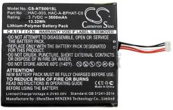Utángyártott Nintendo Switch HAC-001 HAC-003 HAC-A-BPHAT-C0 HAC-S-JP/EU-C0 3.7V 3600mAh 13.32Wh Li-polymer játékkonzol akkumulátor utángyártott