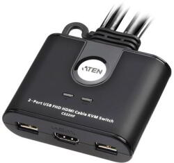 ATEN KVM Switch USB FHD HDMI, 2-Port CS22HF (CS22HF-AT) - bevachip