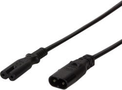 LogiLink Power Cord, Extension C8 - C7 , 2.0m, black (CP129) - bevachip