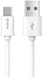 DEVIA SMART adatkábel és töltő (USB - Type-C, 200cm) FEHÉR (312038/C08)