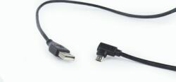 Gembird Kétutas USB apa -Ferde Micro-USB apa adatkábel 1.8 m - Fekete (BVC2-CCB-USB2-AMMDM90-6)