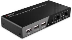 Lindy KVM Switch HDMI 4K@60Hz, USB2.0, 2 port (32809) - bevachip