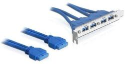 Delock 82974 USB 3.0 header (2x USB 3.0 pinheader -> 4x USB 3.0 port) (82974)