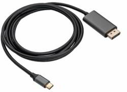 Akyga USB type C / DisplayPort kábel, 1.8m - AK-AV-16 (AK-AV-16) - bevachip