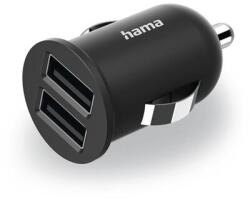 Hama 223351 2, 4A 2xUSB fekete szivargyújtó töltő (223351)