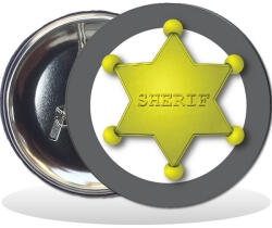 Mezőfi Sherif kitűző, 58 mm