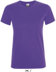 SOL'S Női REGENT kereknyakú rövid ujjú pamut póló, SOL'S SO01825, Dark Purple-2XL (so01825dpu-2xl)