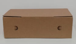 Hamburgeres Calzone barna nyomatlan 295x160x100 mm [ 100 db/cs ]