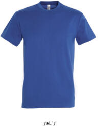 SOL'S Férfi IMPERIAL környakas rövid ujjú pamut póló, SOL'S SO11500, Royal Blue-L (so11500ro-l)