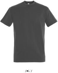 SOL'S Férfi IMPERIAL környakas rövid ujjú pamut póló, SOL'S SO11500, Dark Grey-2XL (so11500dg-2xl)
