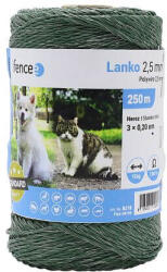 VNT electronics s. r. o - Fencee Fencee villanypásztor vezeték, - zöld, 250 m x 2.5 mm, 7.8 ohm/m, 75 kg