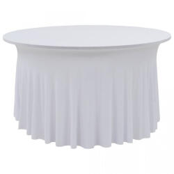VidaXL Huse elastice masă lungi, 2 buc. , alb, 150 x 74 cm (133582) - izocor