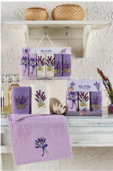 Home Set 3 prosoape de bucatarie mici cu model lavanda