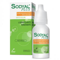 Omisan Farmaceutici Picături pentru ochi uscați cu aloe vera și acid hialuronic - Sodyal Plus, 10 ml, Omisan Farmaceutici