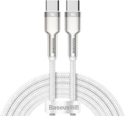 Baseus Cafule Series Metal Type-C - Type-C kábel PD QC SCP 100W 5A 1 m - fehér