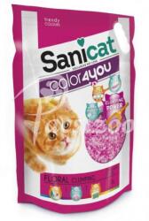 Sanicat Szilika Alapú Csomósodó Macskaalom 5 L Pink Floral