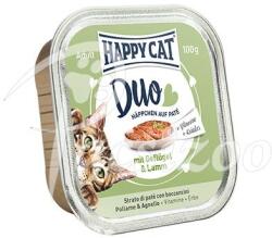 Happy Cat DUO MENÜ GEFLÜGEL&LAMM (SZÁRNYAS&BÁRÁNY) 12x100 G