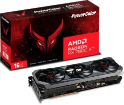 PowerColor Radeon RX 7800 XT Red Devil 16GB GDDR6 256bit (RX 7800 XT 16G-E/OC) Videokártya