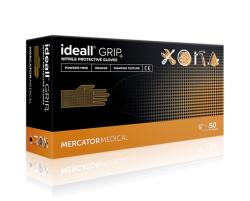 Accesorii Service Set 50 de manusi nepudrate, din nitril, texturate, portocalii, marimea L, MERCATOR (AD-00-0016)
