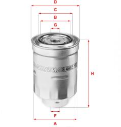 SOFIMA filtru combustibil SOFIMA S 4465 NR (S 4465 NR) - automobilus