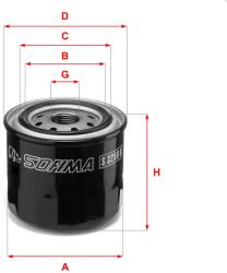 SOFIMA Filtru ulei SOFIMA S 3259 R - automobilus