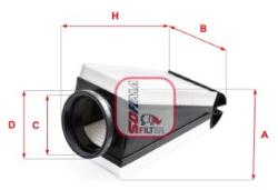 SOFIMA Filtru aer SOFIMA S 3B87 A (S 3B87 A) - automobilus