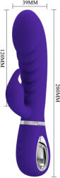  Csiklókaros vibrátor Pretty Love Prescott purple