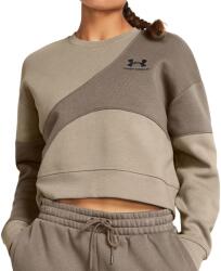 Under Armour Hanorac Under Armour Essential Fleece Crop Crew-BRN - Maro - L