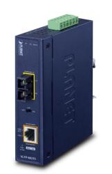 PLANET IP30 Industrial 10/100/1000BAS convertoare media pentru rețea 1000 Mbit/s Albastru (IGTP-802TS)