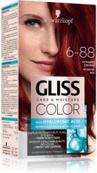 Schwarzkopf Gliss Color tartós hajfesték árnyalat 6-88 Intensive Red