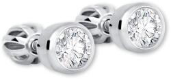 Soliter Brilio Silver Ezüst fülbevaló tiszta kristályokkal 438 001 01163 04