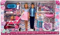 Simba Toys Papusa Simba Set steffi love familie cu copilas nou-nascut surpriza (105733426) Papusa