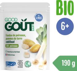 Good Gout BIO Póréhagyma burgonyával és tőkehallal (190 g)