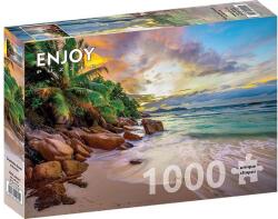 Enjoy 1000 db-os puzzle - Seychelles Beach at Sunset (2102) (2102)