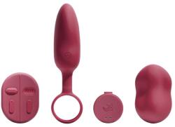 Platanomelón Mobi - 2 részes vibrátor szett - (piros) - vagyaim