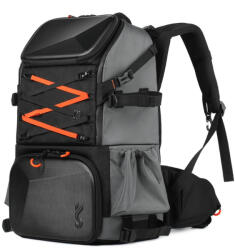K&F Concept Beta Backpack 32 literes, fotós hátizsák, vízálló, fekete-narancs színben (KF-13-107)