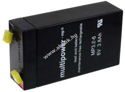 Multipower Ólom akku 6V 3, 8Ah (Multipower) típus MP3, 8-6P