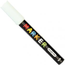 M&G Marker cu vopsea acrilica, varf rotund, 2mm, alb, M&G APL976D910