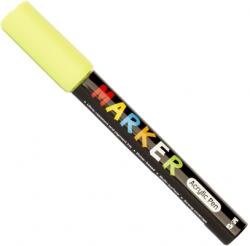 M&G Marker cu vopsea acrilica, varf rotund, 2mm, verde galbui, M&G APL976D973