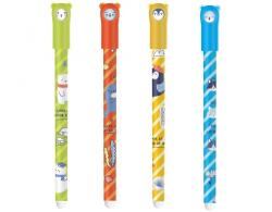 M&G Roller cu cerneala termosensibila si guma, iErase S, Arctic Adventure, albastru cristal, 0.5 mm, M&G AKPC5272D205P4C