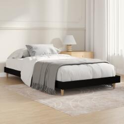 vidaXL Cadru de pat, negru, 100x200 cm, lemn prelucrat (832054)