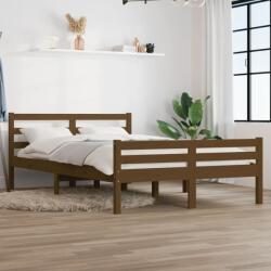 vidaXL Cadru de pat, maro miere, 160x200 cm, lemn masiv (814832)