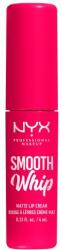 NYX Cosmetics Smooth Whip Matte Lip Cream habosított állagú rúzs a tökéletesen sima ajkakért 4 ml árnyék 10 Pillow Fight